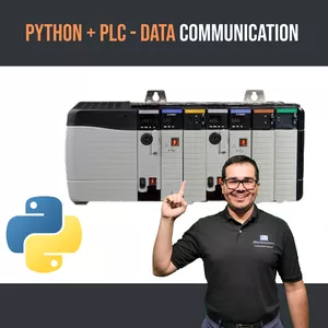 Imagem de capa para o Curso online Python + CLP (Rockwell e Siemens)