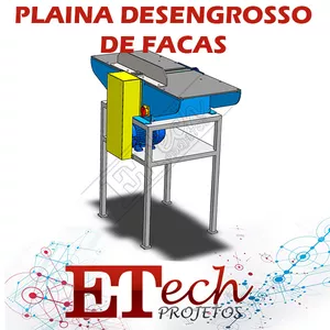 Imagem de capa para o Ebook Plaina Desengrossadeira de Facas Marcenaria 400mm