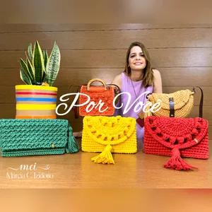 Curso Bolsas de crochê CURSO POR VOCÊ 