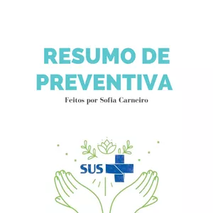 Imagem de capa para o Ebook Resumo de Preventiva- SUS