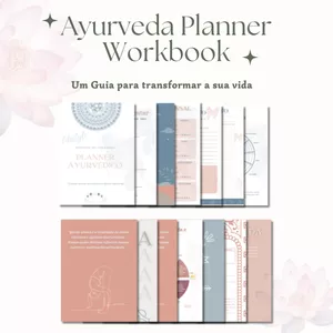 Imagem de capa para o Ebook Ayurveda Planner Workbook - um guia para transformar sua vida 