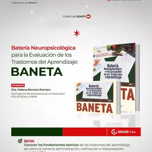 Imagen de portada para Curso online BANETA: Batería Neuropsicológica para la Evaluación de los Trastornos del Aprendizaje