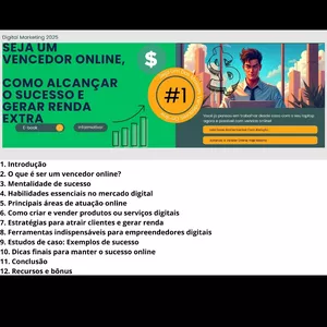 Imagem de capa para o Ebook Seja Um Vencedor Online!🏆