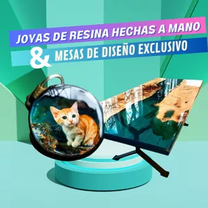 Imagen de portada para Ebook Joyas de Resina Hechas a Mano y Mesas de Diseño Exclusivo