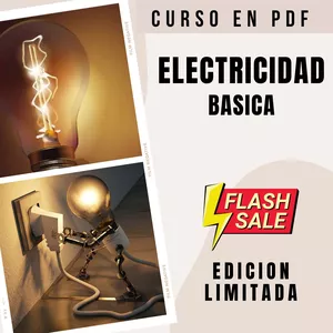 Imagen de portada para Ebook Curso digital de ELECTRICIDAD BÁSICA | + de 140 Hojas en PDF 