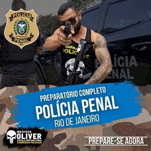 Imagem de capa para o Curso online 👮‍♂️Preparatório Completo POLÍCIA PENAL do Rio de Janeiro  👮‍♂️ PPRJ - Instituto Óliver 