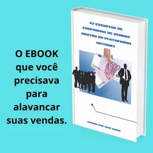 Imagem de capa para o Ebook 43 exemplos de campanhas de vendas dentro da plataforma Hotmart 