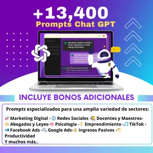 Imagen de portada para Ebook PACK +13 MIL PROMPTS CHAT-GPT