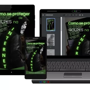 Imagem de capa para o Ebook Como se proteger de GOLPES na INTERNET