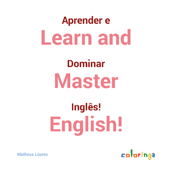 Coloringa - Curso Aprender e Dominar Inglês