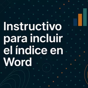 Imagen de portada para Curso online Instructivo para incluir el índice en forma automática en escritos, monografías y tesis