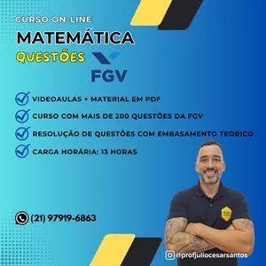 Imagem de capa para o Curso online Matemática - Questões&nbsp;FGV