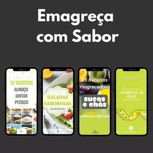Imagem de capa para o Ebook Emagreça com Sabor
