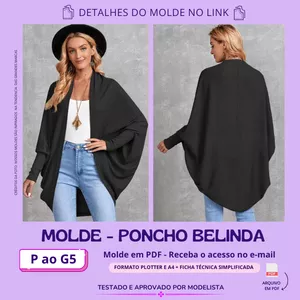 Imagem de capa para o Curso online MOLDE PONCHO BELINDA