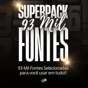 Imagem de capa para o Curso online 👇 CLIQUE AQUI Para Levar Junto c/ Descontão: o Super Pack com Mais de 93 Mil Fontes para Embelezar suas Artes!