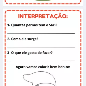 Imagem de capa para o Ebook Interpretação de texto sobre Folclore 