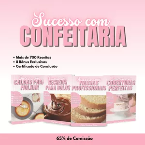 Imagem de capa para o Curso online Sucesso com Confeitaria