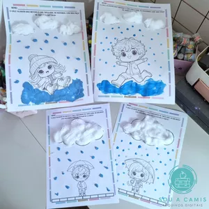 Imagem de capa para o Ebook Atividade Chuvinha (Duas Versões)