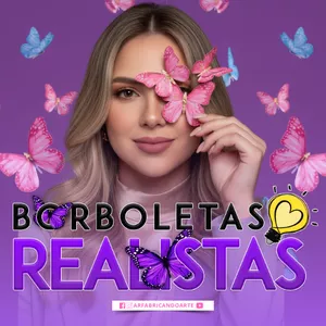 Imagem de capa para o Curso online Curso Borboletas e Flores Realistas 