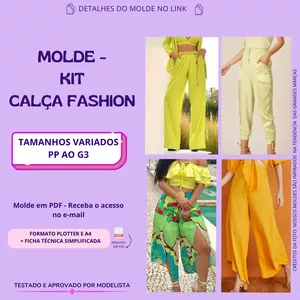 Imagem de capa para o Curso online Molde Kit Calças Fashion