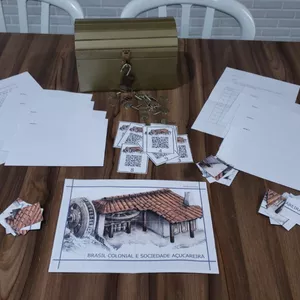 Imagem de capa para o Ebook Brasil Colonial e Sociedade Açucareira - Caça ao Tesouro