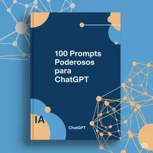 Imagem de capa para o Ebook 📘 100 Prompts Poderosos para Usar com o ChatGPT