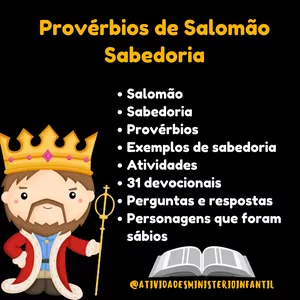 Imagem de capa para o Ebook Provérbios de Salomão - Sabedoria 