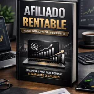 Imagen de portada para Ebook 📘 AFILIADO RENTABLE – Manual Interactivo para Principiantes en Hotmart