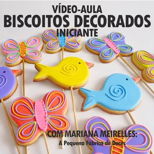Imagem do curso Vídeo Aula Biscoitos Decorados Iniciante com Mariana Meirelles