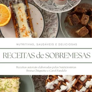 Imagem de capa para o Ebook Sobremesas saudáveis