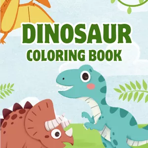 Cover image for Ebook Dinosaur Coloring Book for Kids – 20 Fun Pages to Print and Color