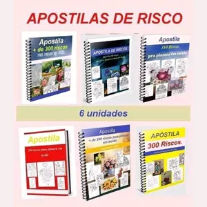 Curso APOSTILA + de  300 RISCOS PARA PINTURA EN TECIDO