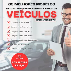Imagem de capa para o Ebook Contratos Profissionais para Compra e Venda de Veículos
