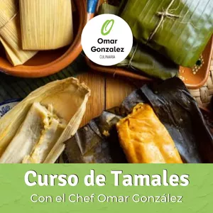 Imagen de portada para Curso online Aprende a preparar tamales con el chef Omar González (clase con Thermomix)