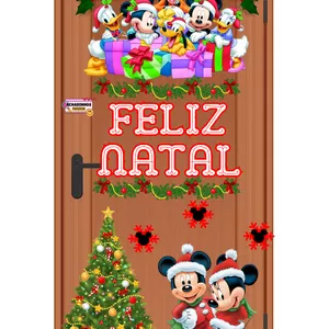Imagem de capa para o Ebook 🎄Painel para porta natal do Mickey 🎄