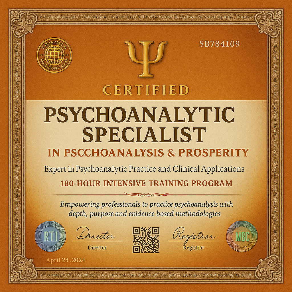 Imagem do curso ⚠️ ÚLTIMO DIA! ⚠️ Formação Especialização em Psicanálise e Prosperidade Inclui: Psicanalista + Livro + Registro Profissional + Crachá Digital + Mapas Mentais + Cartilhas + Resumos + Exercícios + Práticas