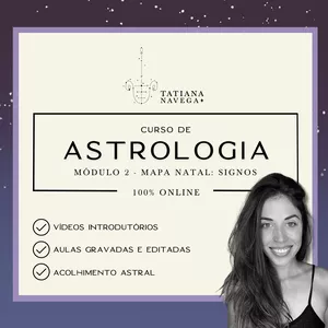 Imagem de capa para o Curso online Curso de Astrologia - Módulo II: Mapa Natal - Signos