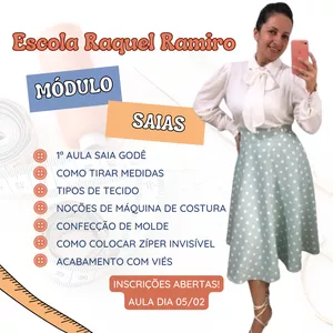 Imagem de capa para o Curso online Módulo Saias - Saia Godê