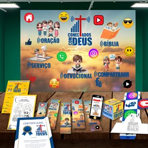 Imagem de capa para o Ebook Kit EBF Conectados com Deus + Painel
