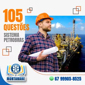 Imagem de capa para o Ebook Ebook com 105 questões resolvidas e comentadas do sistema Petrobras