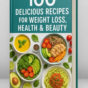 Cover image for Ebook 100 Delicious Recipes for Weight Loss, Health &amp; Beauty