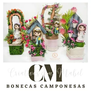 Imagem de capa para o Curso online Criativos com Mabel Bonecas Camponesas - Módulo 01