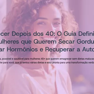 Imagem de capa para o Ebook Emagrecer Depois dos 40