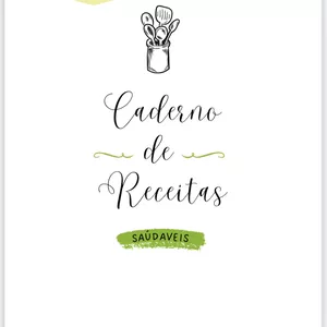 Imagem de capa para o Ebook receitas saudáveis 