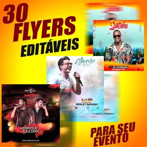 Imagem de capa para o Curso online 30 FLYERS EDITÁVEIS PARA EVENTOS E FESTAS EM PSD