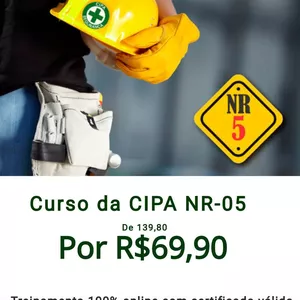 Imagem de capa para o Ebook Curso da Cipa NR5