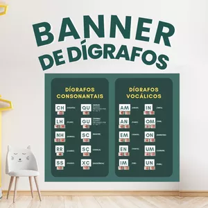 Imagem de capa para o Ebook BANNER DOS DÍGRAFOS FÔNICOS - 1M X 80C