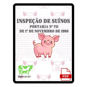 Imagem de capa para o Ebook Mapas Mentais da Portaria 711 de SUÍNOS.