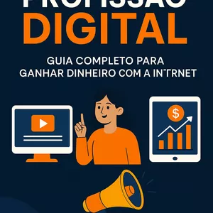 Imagem de capa para o Ebook 🚀 Profissão Digital – Guia Completo para Ganhar Dinheiro com a Internet