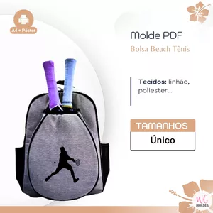 Imagem de capa para o Ebook MOLDE BOLSA BEACH TÊNIS